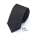 New Classic Black Ties for Men High Quality Women Neckties for Wedding Party Business Adult Neck Tie Casual Solid Accessories